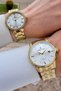 Gold Color Adjustable Cord Lover Couple Two Pieces Wristwatch Dkgnct913 - 3