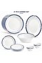 Miami Collection 21 Pcs Dinner Set Platinum Plated - 2