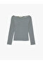 Long Sleeve Cotton Boat Neck Striped T-Shirt - 3