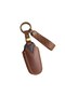 Model Y Leather Key Case Keychain - Brown - 3