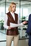 Women's Jacket Collar Sleeveless Plain Pattern Woven Vest Lined Fitted Fit Regular Length Stylish - 3