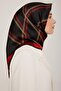 Silk Scarf Nostalgia - 8833-31 Black Red Sura - 3