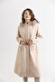 Women's Hooded Long Cashmere Coat - 7