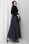 Belted Mevlana Model Plaid Skirt Green Hm2874 - 6