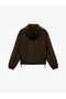 Hooded Long Sleeve Jacket with Pocket Detail and Comfortable Fit with Zipper - 3
