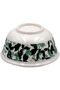 Premium Quality Porcelain Rice Bowl with Elegant Green Leaf Design
