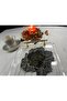 Gold Detailed Black Peony Design Laser Cut Cocktail & Presentation Napkin 6 Pieces - 2