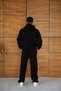 Men's Hooded Tracksuit Set Spider Web and Neon Green Printed Kangaroo Pockets Oversized Comfortable Fit, - 2