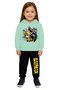 Batman Printed Children's Tracksuit Set 3 Thread Count Fleece-Lined Cotton Fabric Hooded