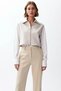 Women's Mock Neck Zippered Sleeveless Moon Sleeve Thick Vest Relaxed Comfortable Fit Crop Length Knitted Combed Cotton Fabric - 5