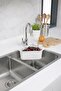 Triangular Sink Strainer with Suction Cup Kitchen Sink Corner Strainer White - 6