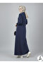 Half Zipper Hijab Dress - 3