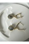 Nazar Eye Dangle Gold Earrings - 3