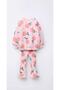 Flower Printed Girls' Double Set with Leggings - 3