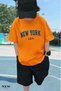 New York Usa Printed Unisex Children's T-Shirt