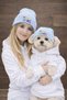 Mom and Dog Beanie 2-Piece Set - with Mom's Girl Label - Owner & Dog Matching Beanie - Dog Hat - 2