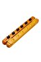 Wall Mount 6 Billiard Pool Cue Stick Holder Rack (Brown)