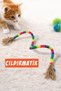 50cm Colorful Long Cat Toy, Cat Play Tassel with Fringes and Shapeable Bell Childirmatik - 4