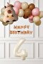 Capybara Theme Birthday Balloon Chain Decoration Set with Banner and Age Balloons