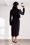 Timeless Elegance: Shirt Collar Modern Pencil Dress 12407 - 3