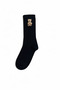 Unisex Set of 3 Teddy Bear Embroidered Socks – Black, Cream and White, Sneaker Socks Suitable for Daily Use - 3