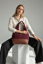 Suede Detailled Large Casual Women's Arm and Shoulder Bag - 6