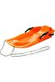 Plastic Skiing Boards Sand Board Snowboard With Rope