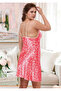 Women's Plus Size Polka Dot Satin Nightgown - White Lace Plus Size Nightgown - 2