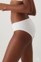 White Color Normal Waist Comfortable Fit Panties Stretch Fabric Cotton Classic Basic Bikini Panties - 3