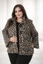 Women's Plus Size Button Detailed Spanish Sleeve Cashmere Cardigan Jacket Coat 25062 - 2