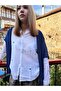 Blue Color Shawl Collar Mercerized Cardigan - 3