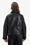 Anti-Wrinkle Faux Leather Jacket for Girls F8742A826Sp - 5