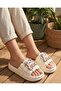 Women's Luxury Lightweight and High-Sole Non-Slip Sticker Patterned Everyday Beach Sea Pool Bath Slippers gel - 5