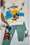 Mickey Mouse Turquoise Boys' Tracksuit Set Bottom and Top 5-6 Years Old - 2