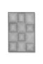 Mosso Gray Themed Geometric Shape Patterned Woven Base Modern Decorative Carpet Mosso2170