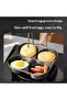 4-Hole Egg Pan 18cm Grey - Nonstick Granite Coated Breakfast Maker - 5