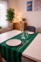 Green Striped Runner Tablecloth / Stylish Table Decor / for Invitations, Valentine's Day, Special Occasions - 2