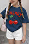 Cherry Printed Unisex Children's T-Shirt