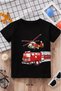 Fire Truck Printed Unisex Children's T-Shirt
