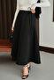 Women's Side Tie Hijab Long Skuba Skirt