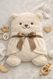 Plush Baby Blanket with Teddy Bear Figure 90X100 cm – Soft Baby Blanket - 2