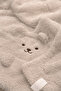 Plush Baby Blanket with Teddy Bear Figure 90X100 cm – Soft Baby Blanket - 3