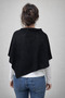 Lace-Like Knit Asymmetrical Cut Knitwear Acrylic Poncho - 2
