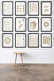 مجموعة من 12 لوحة جدارية حديثة ذات مظهر إطاري - طباعة UV على MDF مقاس 15x20 سم - 4