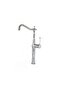 Valent Chrome Bowl Sink Faucet – Classic Ceramic Handle, High Model - 2