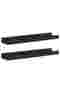 Picture Frame Ledge Shelves 2 pcs Black 40x9x3 cm MDF - 4