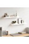 Picture Frame Ledge Shelves 2 pcs White 60x9x3 cm MDF