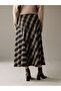 Selections I Waist Zipper Checkered Embroidered Flared Skirt from Freezen Store - 8
