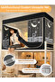 Single bed tent curtain, 100% blackout curtain, mosquito repellent, sturdy frame. - 2