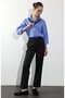 Anthracite Elastic Waist Cigarette Trousers 00191 - 2
